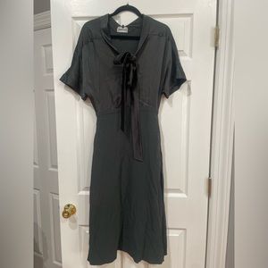 Rochas green midi dress size 38